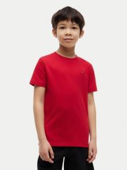 Tommy Hilfiger T-Shirt Team Tommy Graphic KB0KB10591 Czerwony Regular Fit. Czerwone t-shirty i koszulki chłopięce Tommy Hilfiger, bez wzorów, z bawełny, bez kołnierzyka, bez ramiączek. Za 129.99 zł.