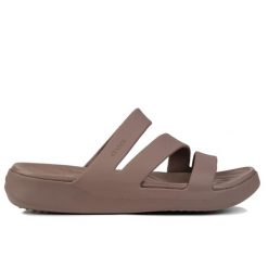 Sandały damskie na basen Crocs GETAWAY STRAPPY. Brązowe sandały damskie Crocs, bez wzorów, bez obcasa, bez zapięcia. Za 189.00 zł.