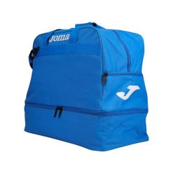 Torba sportowa treningowa Joma Training III na ramię z kieszenią na buty 45 L. Niebieskie torby sportowe Joma, bez wzorów. Za 79.99 zł.