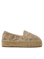 Manebi Espadryle Yucatan Double Sole Espadrilles G 1.2 D0 Beżowy. Brązowe espadryle damskie Manebi, bez wzorów, z materiału, bez obcasa. Za 409.99 zł.