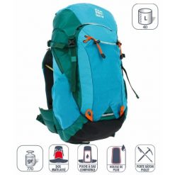 Plecak Elementerre talca 40 l. Niebieskie plecaki Elementerre, bez wzorów. Za 368.25 zł.