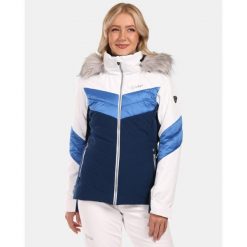 Damska kurtka narciarska Kilpi LIN-W. Białe kurtki sportowe damskie Kilpi, na zimę, bez wzorów, bez kaptura. Za 576.97 zł.