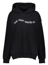 Pangaia Bluza "Coral Garden" w kolorze czarnym rozmiar: M. Czarne bluzy damskie Pangaia, m, bez wzorów, z bawełny, z kapturem. Za 136.45 zł.