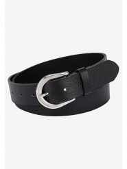 More & More Skórzany pasek w kolorze czarnym rozmiar: 80. Czarne paski damskie More & More, bez wzorów, z materiału. Za 52.45 zł.