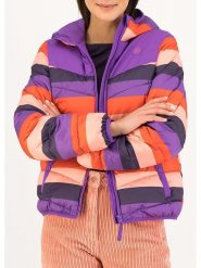 Blutsgeschwister Kurtka pikowana "Cloud StepperI want candy" w kolorze fioletowo-jasnoróżowym rozmiar: XL. Pomarańczowe kurtki damskie Blutsgeschwister, xl, bez wzorów, bez kaptura. Za 362.85 zł.