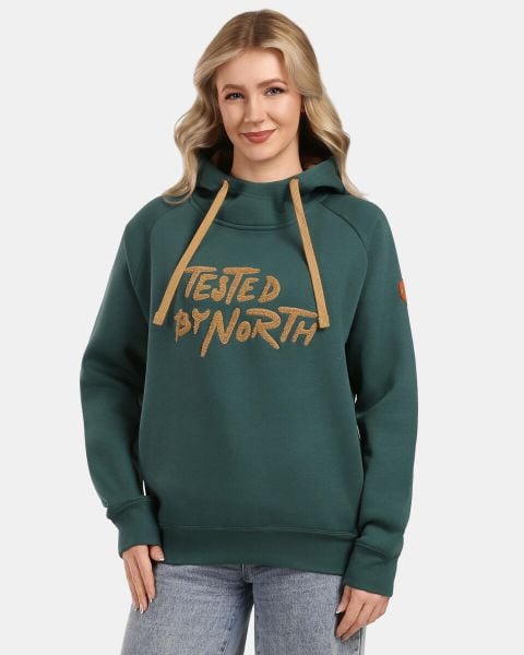 Damska bawełniana bluza z kapturem Kilpi NEA-W. Zielone bluzy damskie Kilpi, bez wzorów, z bawełny, z kapturem. Za 179.35 zł.