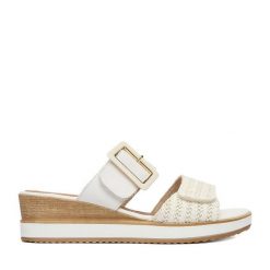 Klapki Remonte. Klapki damskie Remonte, bez wzorów, bez obcasa, bez zapięcia. Za 349.99 zł.