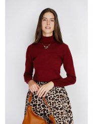 William de Faye Golf w kolorze bordowym rozmiar: 38. Czerwone golfy damskie William de Faye, bez wzorów, z kaszmiru, bez ramiączek. Za 130.99 zł.