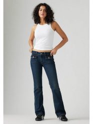 Levi's Dżinsy - Flare fit - w kolorze granatowym rozmiar: W27/L34. Niebieskie jeansy damskie Levi's. Za 247.99 zł.
