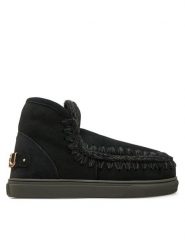 Mou Śniegowce Eskimo Sneaker Big Metal Logo FW111008A Czarny. Czarne śniegowce damskie Mou, ze skóry. Za 1,099.00 zł.