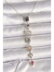 Lodie Silver Naszyjnik z cyrkoniami - dł. 45 cm rozmiar: onesize. Szare naszyjniki damskie Lodie Silver, z cyrkonią, z mosiądzu. Za 70.41 zł.