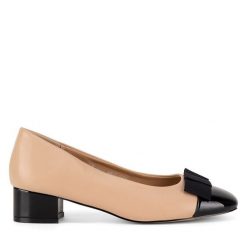 Czółenka Lasocki. Brązowe czółenka damskie Lasocki, bez wzorów, bez obcasa. Za 179.99 zł.