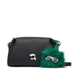Torebka KARL LAGERFELD. Czarne listonoszki damskie KARL LAGERFELD, bez wzorów, bez dodatków. Za 649.99 zł.