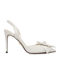 Szpilki GINO ROSSI. Białe szpilki damskie Gino Rossi, bez wzorów, bez obcasa, na szpilce, bez zapięcia. Za 429.99 zł.