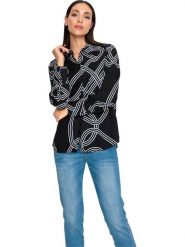 Heine Bluzka w kolorze czarnym rozmiar: 46. Czarne bluzki damskie Heine, bez wzorów, bez kołnierzyka, bez ramiączek. Za 37.95 zł.