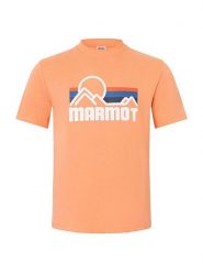 Marmot Koszulka funkcyjna "Coastal" w kolorze pomarańczowym rozmiar: M. Pomarańczowe koszulki damskie Marmot, m, bez wzorów, z materiału, bez kołnierzyka, bez ramiączek. Za 87.81 zł.