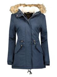 Geographical Norway Parka "Ampuria" w kolorze granatowym rozmiar: S. Niebieskie parki damskie Geographical Norway, s, bez kaptura. Za 289.88 zł.