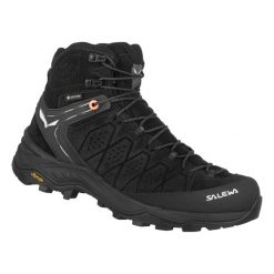 Buty Trekkingowe Damskie Salewa Alp Trainer 2 Mid Gtx. Niebieskie obuwie trekkingowe damskie Salewa, z materiału, bez zapięcia. Za 1,112.00 zł.
