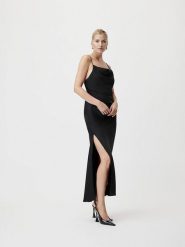 LeGer Sukienka "Brianne" w kolorze czarnym rozmiar: 42. Czarne sukienki damskie LeGer, bez wzorów, bez ramiączek. Za 130.99 zł.