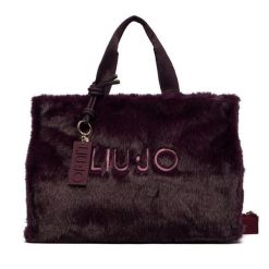 Torebka Liu Jo. Fioletowe shopper bag Liu Jo, bez wzorów, bez dodatków. Za 499.99 zł.