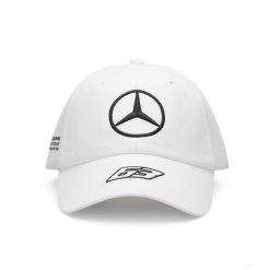 Czapka z daszkiem Mercedes-AMG Petronas F1 Team biała. Białe czapki z daszkiem damskie OEM, bez wzorów, z poliesteru. Za 81.43 zł.