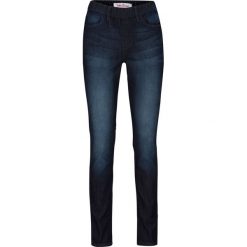 Jegginsy Mid Waist. Niebieskie jeansy damskie bonprix, bez wzorów, z jeansu. Za 94.99 zł.