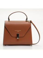 Victor & Hugo Paris Skórzana torebka "Hugo" w kolorze karmelowym - 23,5 x 20 x 10 cm rozmiar: onesize. Brązowe torebki klasyczne damskie Victor & Hugo Paris, z materiału, przez ramię, bez dodatków. Za 304.99 zł.