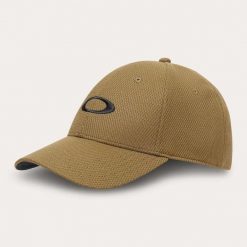 Czapka z daszkiem unisex Oakley GOLF brązowa FOS91809-7CE. Brązowe czapki z daszkiem damskie Oakley, bez wzorów. Za 105.34 zł.