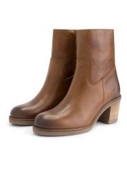 TRAVELIN' Skórzane botki "Meneac" w kolorze jasnobrązowym rozmiar: 38. Brązowe botki damskie Travelin', eleganckie, bez obcasa, bez zapięcia. Za 197.17 zł.