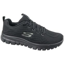 Buty damskie SKECHERS Graceful Get Connected. Czarne obuwie sportowe damskie Skechers, bez zapięcia. Za 229.99 zł.
