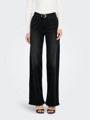 ONLY Jeansy 15299796 Czarny Wide Leg. Czarne jeansy damskie Only. Za 209.99 zł.