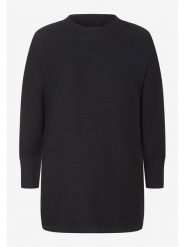 More & More Sweter w kolorze czarnym rozmiar: 44. Czarne swetry klasyczne damskie More & More, bez kołnierzyka. Za 100.99 zł.