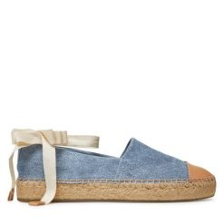 Espadryle Tory Burch. Niebieskie espadryle damskie Tory Burch, bez wzorów, bez obcasa. Za 839.99 zł.
