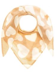 Zwillingsherz Kaszmirowa chusta trójkątna w kolorze beżowym rozmiar: onesize. Brązowe chusty damskie Zwillingsherz, bez wzorów, z kaszmiru. Za 280.44 zł.