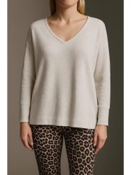 Cotton Candy Sweter w kolorze kremowym rozmiar: S. Brązowe swetry klasyczne damskie Cotton Candy, s, bez kołnierzyka. Za 139.54 zł.