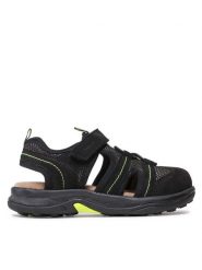 Lasocki Young Sandały CI12-TWISTY-04 Czarny. Czarne sandały chłopięce Lasocki Young, z nubiku, bez zapięcia. Za 149.99 zł.