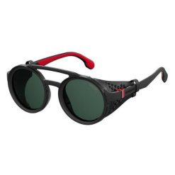 Okulary przeciwsłoneczne unisex CARRERA 5046/S 807 Rozmiar 49 mm. Czarne okulary przeciwsłoneczne damskie Carrera, okrągłe. Za 715.15 zł.