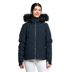 Kurtka narciarska damska CMP 31W0196F. Niebieskie kurtki sportowe damskie CMP, na zimę, xs, bez wzorów, bez kaptura. Za 539.99 zł.