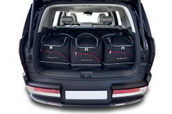 Torby Do Bagażnika Hyundai Santa Fe Phev 2023+ 6Szt Kjust. Czarne torby podróżne KJUST, bez wzorów, z kauczuku. Za 1,831.00 zł.