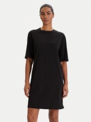 Armani Exchange Sukienka codzienna XW000825 AF10356 UC001 Czarny Regular Fit. Czarne sukienki damskie Armani Exchange, bez wzorów, z bawełny, bez ramiączek. Za 379.99 zł.