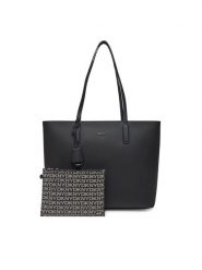 DKNY Torebka R44AYI42 Czarny. Czarne shopper bag DKNY, ze skóry, bez dodatków. Za 499.99 zł.