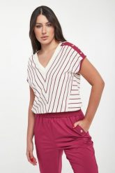 Bluzka damska dzianinowa w paski LIU JO. Swetry klasyczne damskie Liu Jo, s, z dzianiny, bez kołnierzyka. Za 429.00 zł.