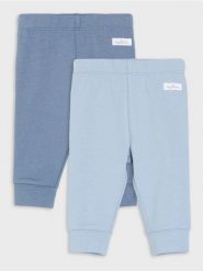 Bawełniane legginsy 2 pack - niebieski. Niebieskie legginsy damskie Sinsay, m, bez wzorów, z bawełny. Za 19.99 zł.