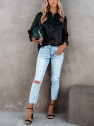 LA Angels Koszula w kolorze czarnym rozmiar: XL. Czarne koszule damskie LA Angels, xl, bez wzorów, bez kołnierzyka, bez ramiączek. Za 126.99 zł.