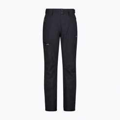 Spodnie narciarskie damskie CMP 34W3946. Niebieskie spodnie sportowe damskie CMP, bez wzorów, narciarskie. Za 439.99 zł.