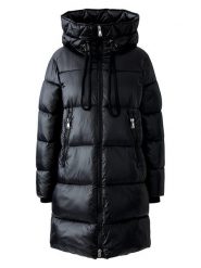 Oui Płaszcz zimowy w kolorze czarnym rozmiar: 36. Czarne płaszcze damskie Oui, na zimę, bez wzorów, z puchu, bez kaptura. Za 817.99 zł.