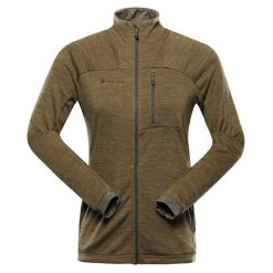 Bluza damska trekkingowa szybkoschnąca Alpine Pro Onneca 3. Zielone bluzy damskie Alpine Pro, bez wzorów, bez kaptura. W wyprzedaży za 229.00 zł.