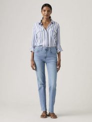 Levi's Dżinsy "724" - Slim fit - w kolorze niebieskim rozmiar: W27/L30. Niebieskie jeansy damskie Levi's, z podwyższonym stanem. Za 224.95 zł.