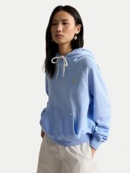 Polo Ralph Lauren Bluza 211971691503 Niebieski jasny Relaxed Fit. Niebieskie bluzy damskie Polo Ralph Lauren, xs, bez wzorów, z bawełny, bez kaptura. Za 819.99 zł.
