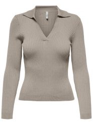 ONLY Sweter w kolorze szarobrązowym rozmiar: S. Brązowe swetry klasyczne damskie Only, s, bez kołnierzyka. Za 74.46 zł.